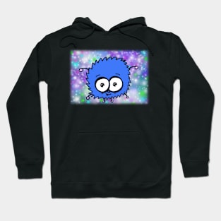 Cute Little Blue Alien in Space Hoodie